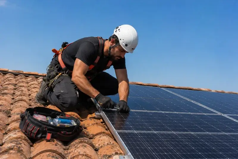 Maintenance et monitoring de panneaux solaires à Avessac